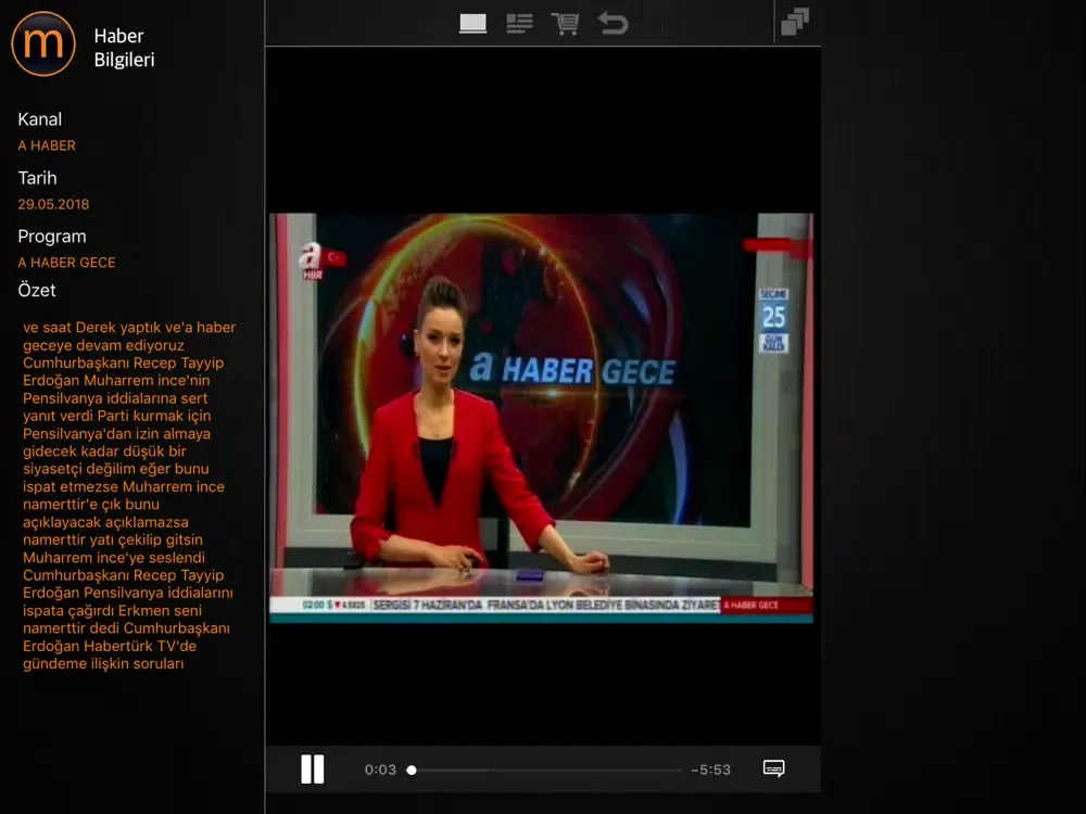 Ảnh chụp màn hình của PRNET MSUITE iPad 