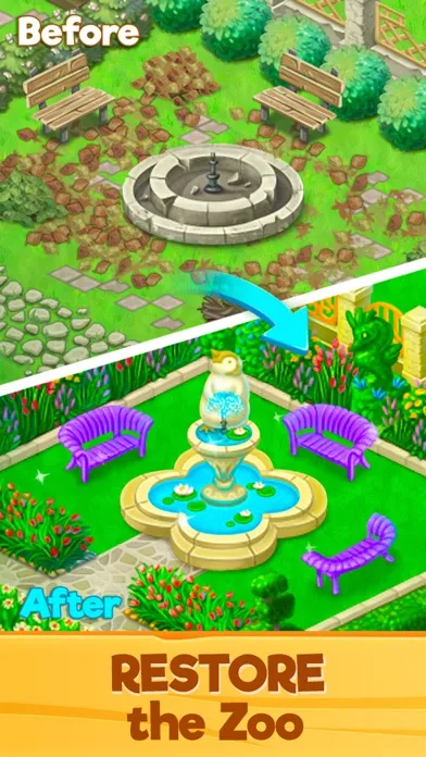 Zoo Rescue: Match 3 & Animals スクリーンショット