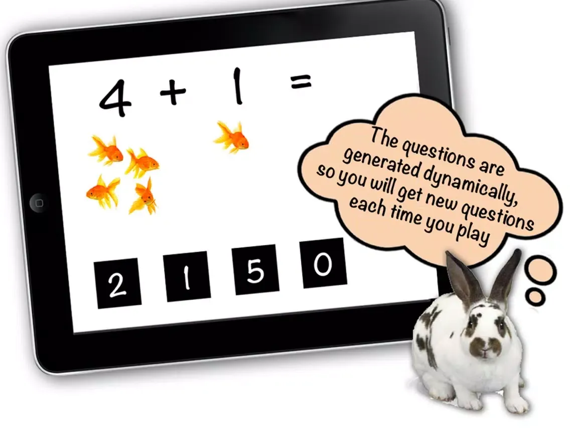 تصاویر Kids math - with fun animals iPad 