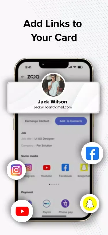 Zooq - Digital Business Card স্ক্রিনশট