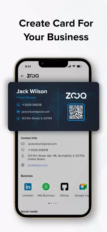 Zooq - Digital Business Card স্ক্রিনশট