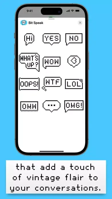 Zrzuty ekranu Bit Speak Stickers