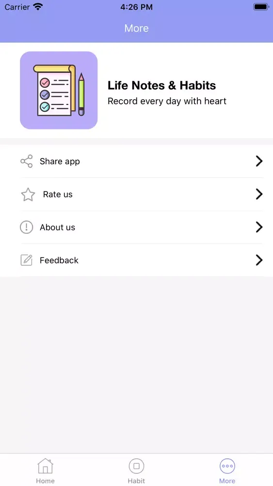 Ảnh chụp màn hình của Life Notes & Habits