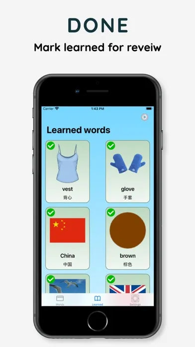Tangkapan layar kids word card for English abc
