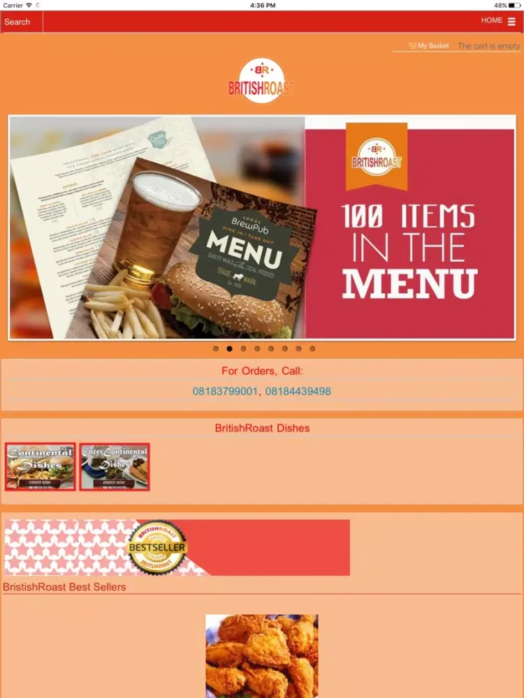 Скриншоты BritishRoast iPad 