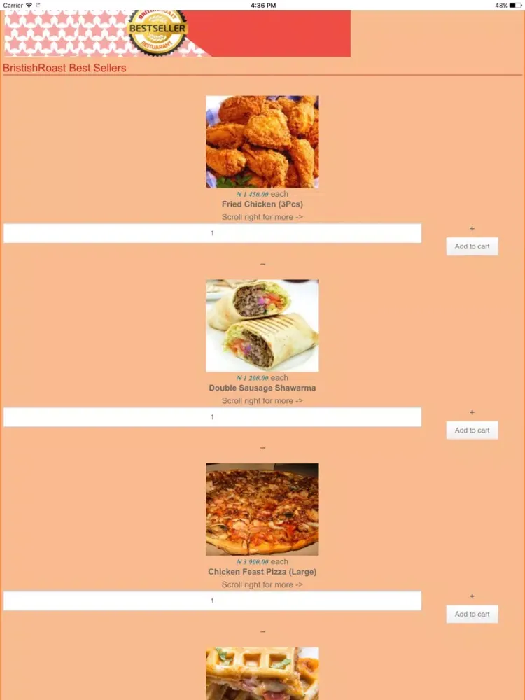 Скриншоты BritishRoast iPad 