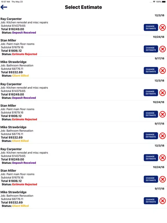 TradesmanIQ iPad  Screenshots