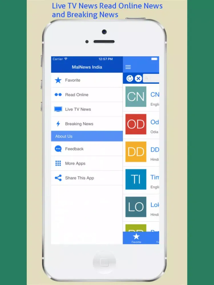MalNews - Indian Live TV News Channels and Online Newspapers iPad  স্ক্রিনশট