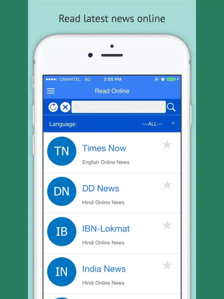 MalNews - Indian Live TV News Channels and Online Newspapers iPad  স্ক্রিনশট