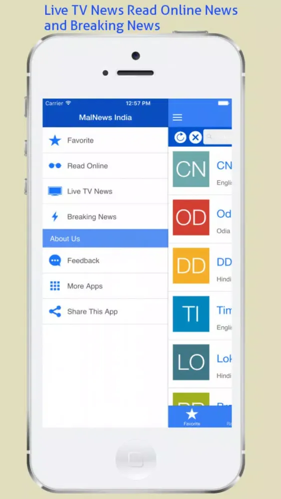 MalNews - Indian Live TV News Channels and Online Newspapers স্ক্রিনশট