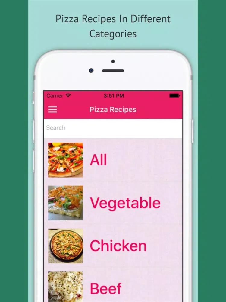 Ảnh chụp màn hình của Pizza Recipes - Free Offline Recipes iPad 