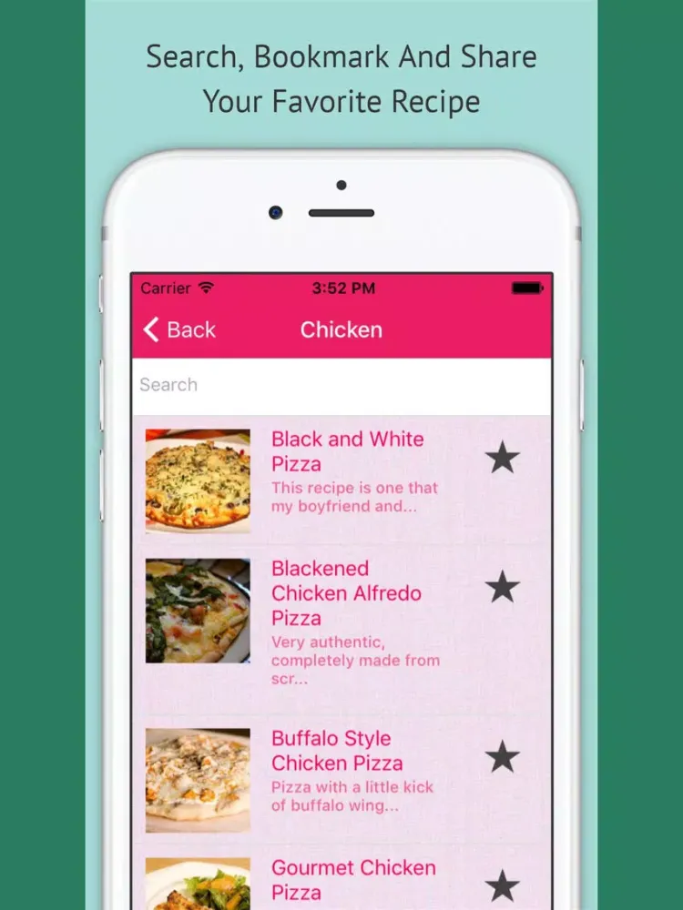 Ảnh chụp màn hình của Pizza Recipes - Free Offline Recipes iPad 