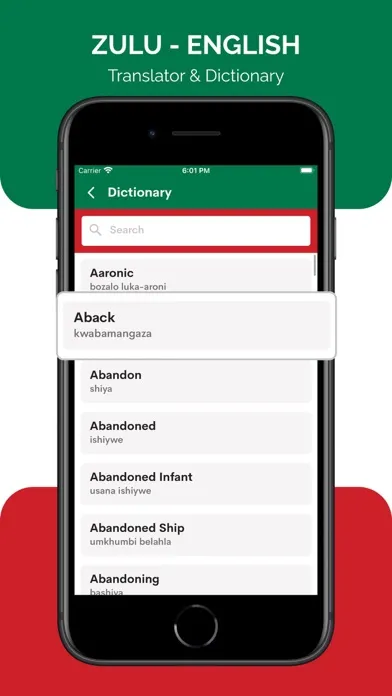 Capturas de pantalla de Zulu Translator & Dictionary