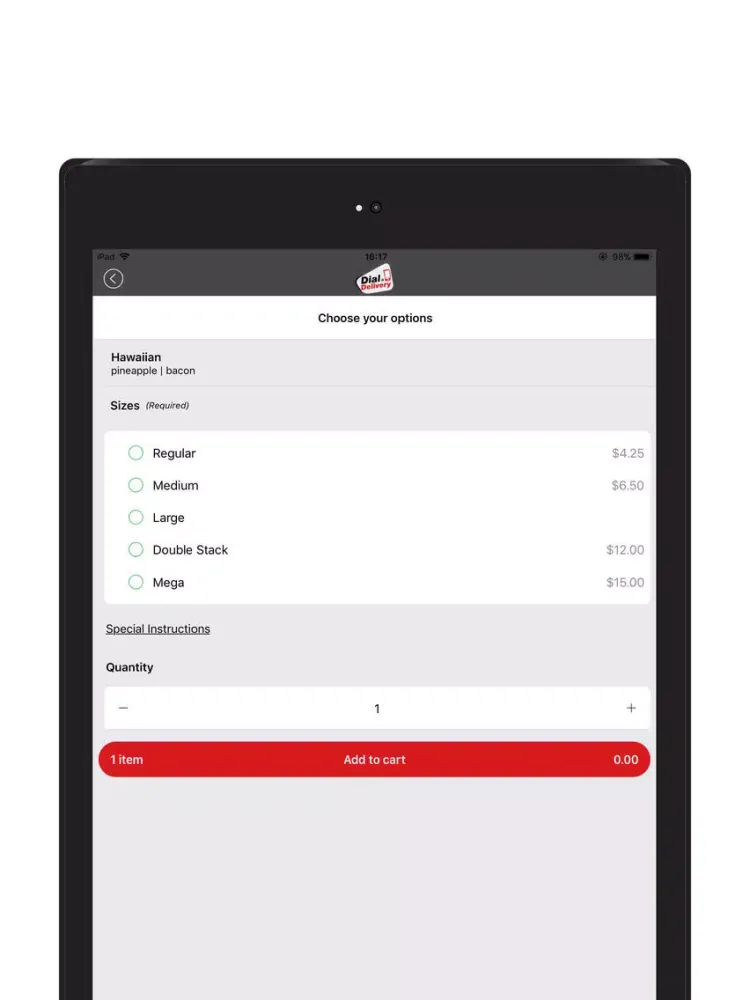 صور Dial-a-Delivery iPad 