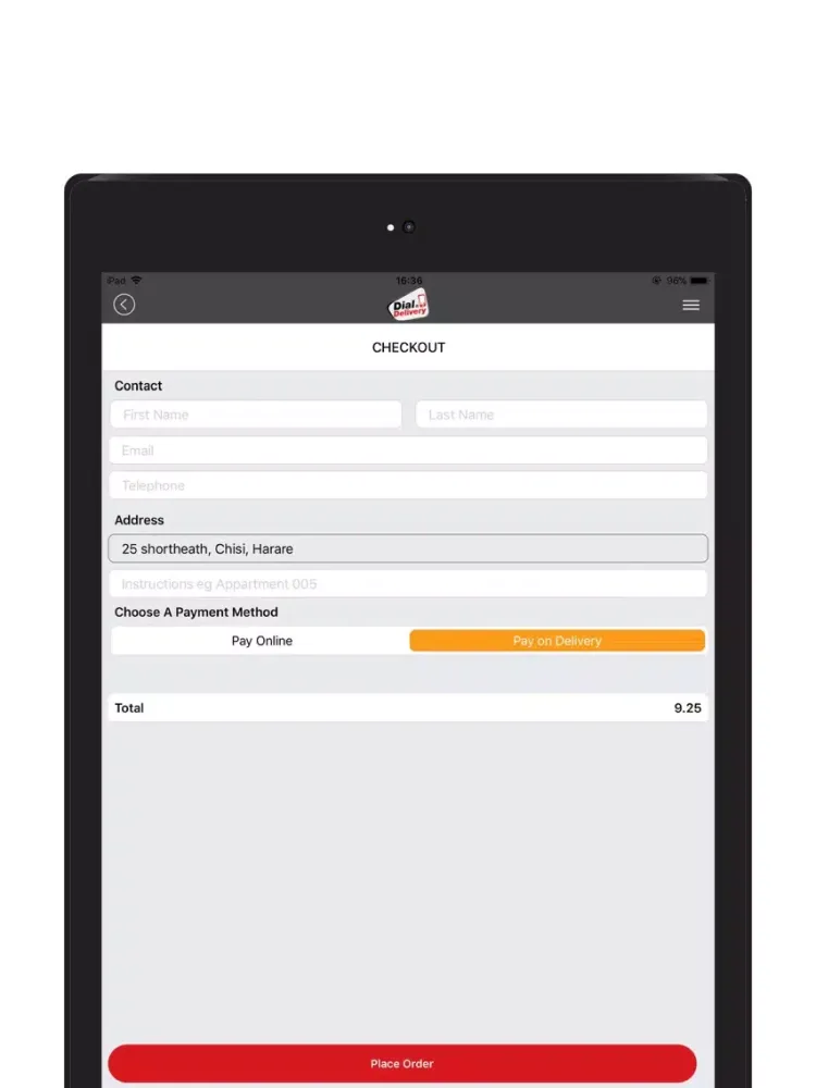 صور Dial-a-Delivery iPad 