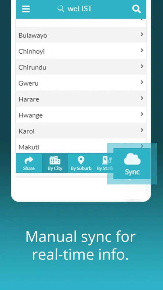 Capturas de tela do weLIST