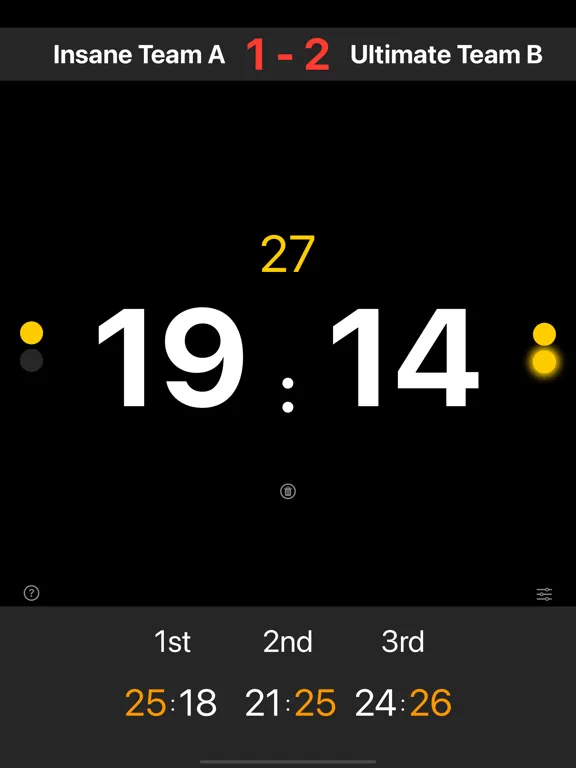 Volleyball Score Panel iPad  Screenshots