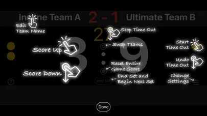 Volleyball Score Panel Screenshots