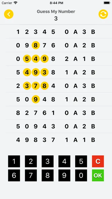 Guess Number - 1A2B سکرین شاٹس