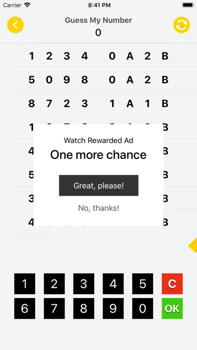 Guess Number - 1A2B سکرین شاٹس