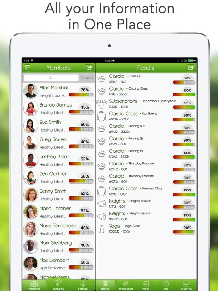 iGrade for Personal Trainer iPad  سکرین شاٹس