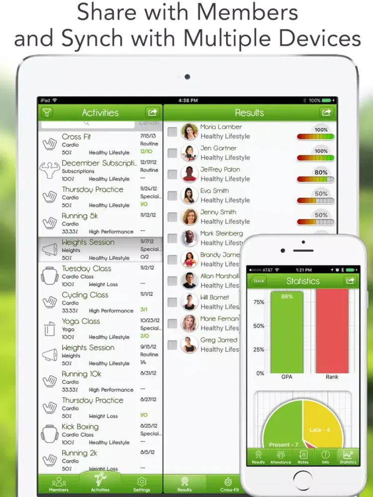iGrade for Personal Trainer iPad  سکرین شاٹس