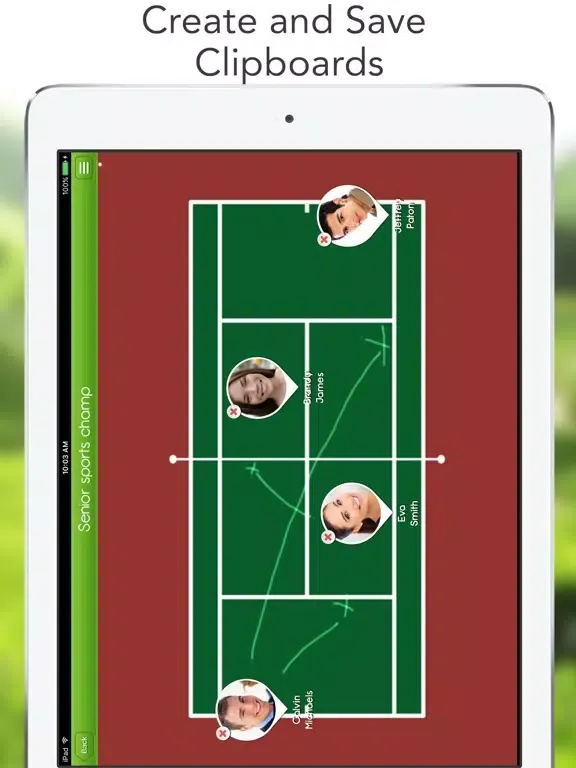 ภาพหน้าจอของ iGrade for Tennis Coach iPad 