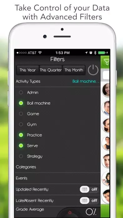 ภาพหน้าจอของ iGrade for Tennis Coach